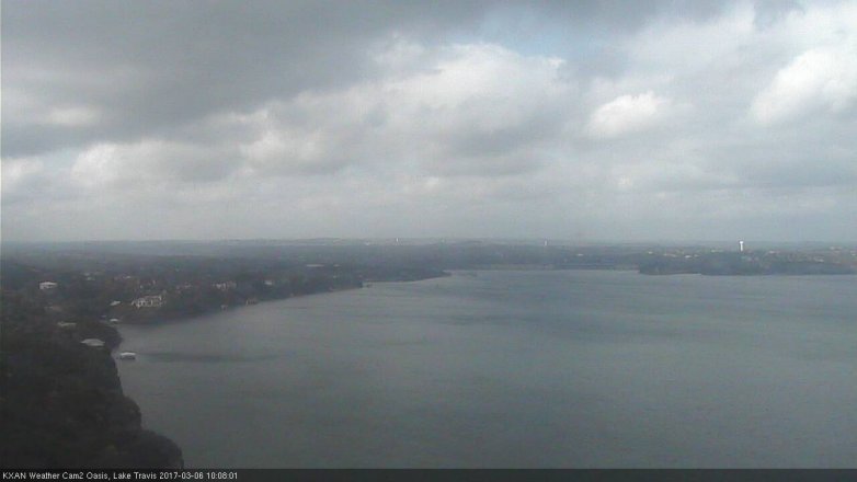 Lake Travis webcam, March 6, 2017 9:40 AM CT