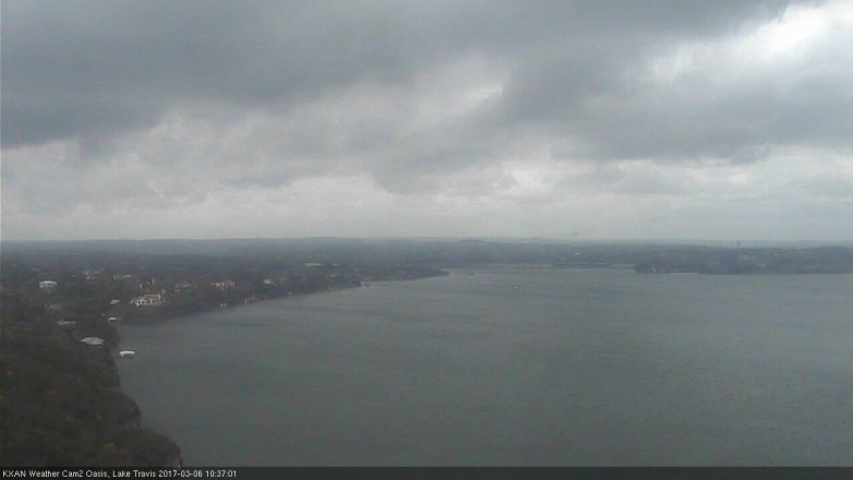Lake Travis webcam, March 6, 2017 9:45 AM CT