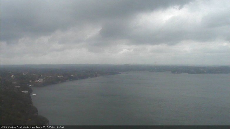Lake Travis webcam, March 6, 2017 10:05 AM CT