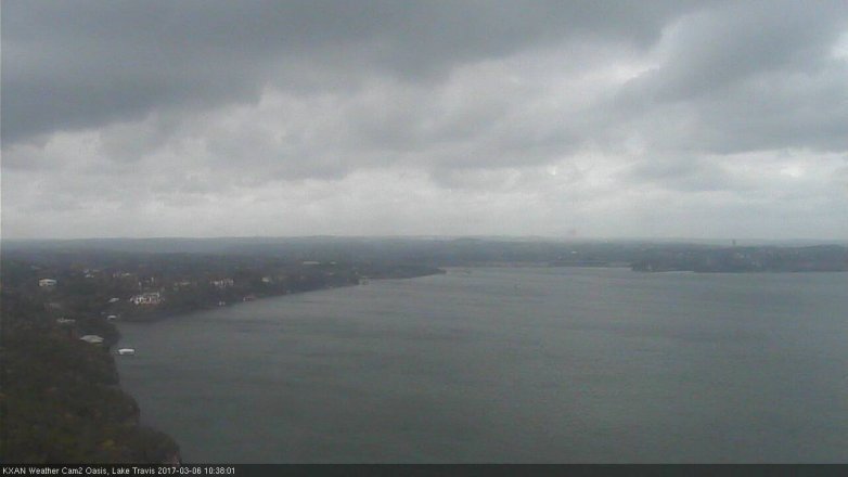 Lake Travis webcam, March 6, 2017 10:10 AM CT