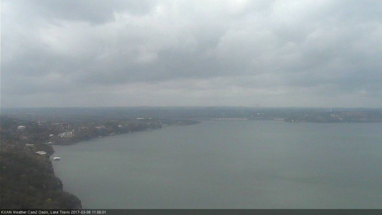 Lake Travis webcam, March 6, 2017 10:25 AM CT
