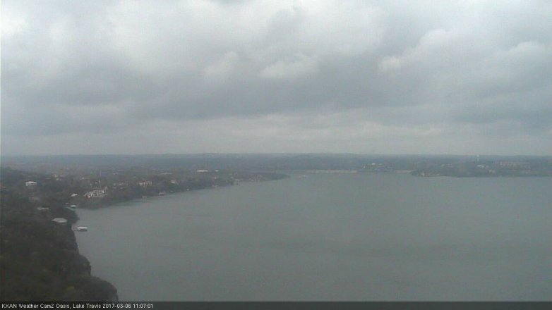 Lake Travis webcam, March 6, 2017 10:30 AM CT