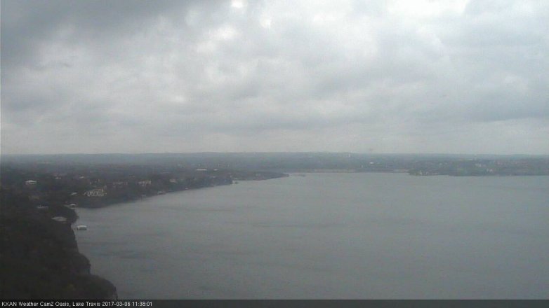 Lake Travis webcam, March 6, 2017 10:45 AM CT