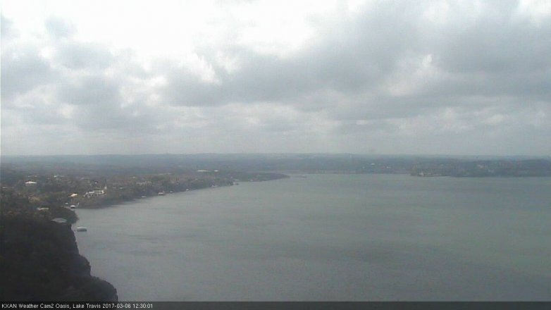 Lake Travis webcam, March 6, 2017 11:40 AM CT