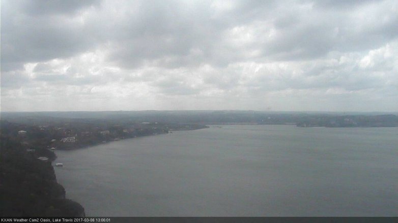 Lake Travis webcam, March 6, 2017 12:20 PM CT