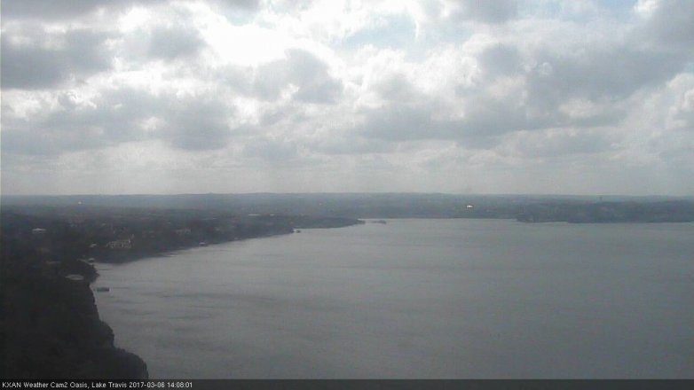 Lake Travis webcam, March 6, 2017 1:25 PM CT
