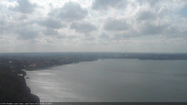 Lake Travis webcam, March 6, 2017 1:35 PM CT