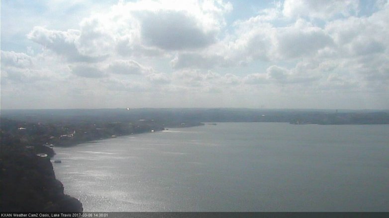 Lake Travis webcam, March 6, 2017 2:05 PM CT