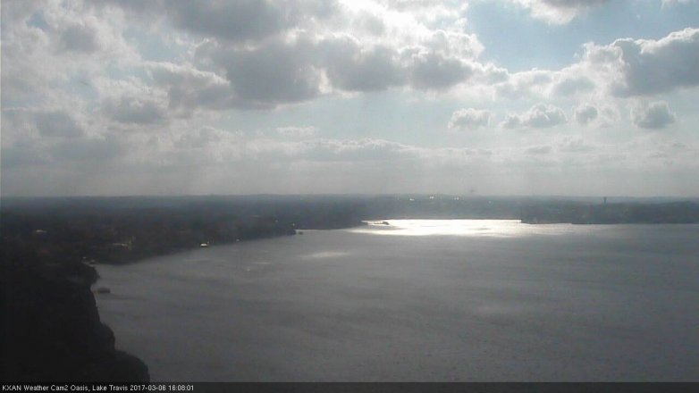 Lake Travis webcam, March 6, 2017 3:20 PM CT