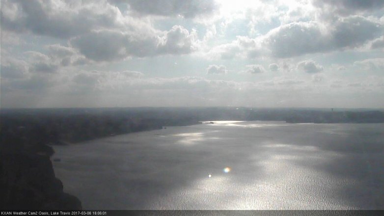 Lake Travis webcam, March 6, 2017 3:30 PM CT