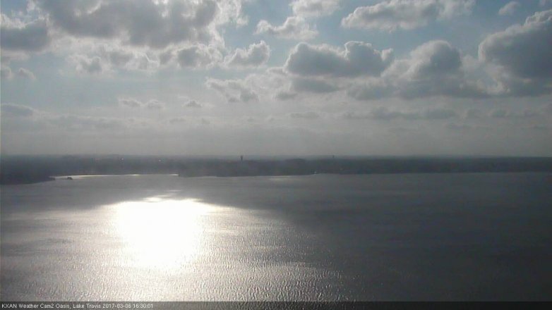 Lake Travis webcam, March 6, 2017 3:40 PM CT
