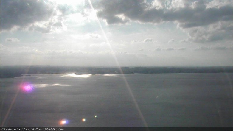 Lake Travis webcam, March 6, 2017 4:00 PM CT