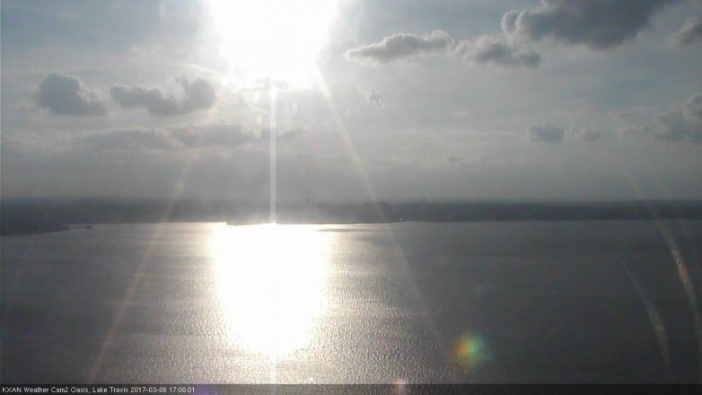 Lake Travis webcam, March 6, 2017 4:20 PM CT