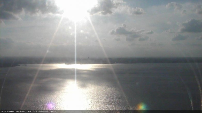 Lake Travis webcam, March 6, 2017 4:25 PM CT
