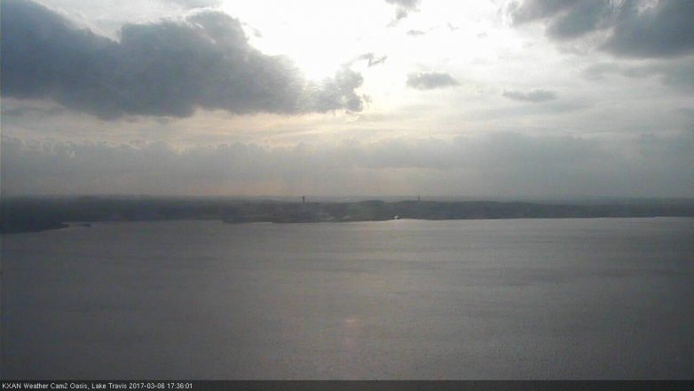 Lake Travis webcam, March 6, 2017 4:50 PM CT