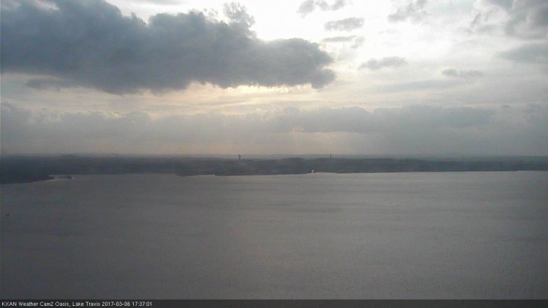 Lake Travis webcam, March 6, 2017 5:05 PM CT