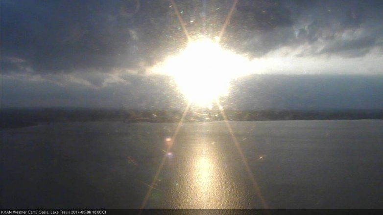 Lake Travis webcam, March 6, 2017 5:25 PM CT