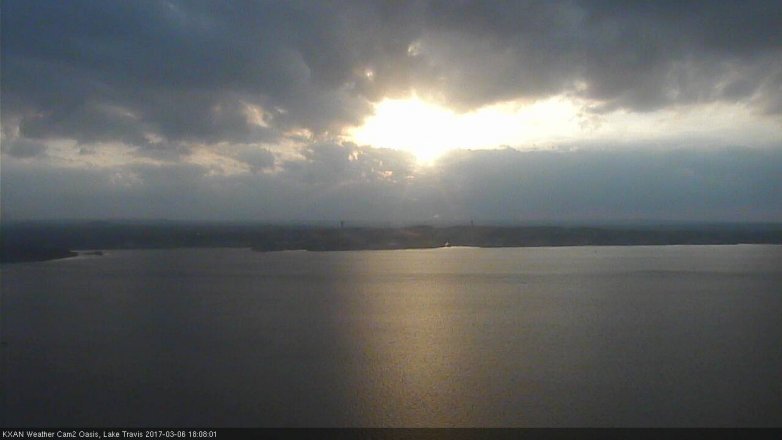 Lake Travis webcam, March 6, 2017 5:35 PM CT