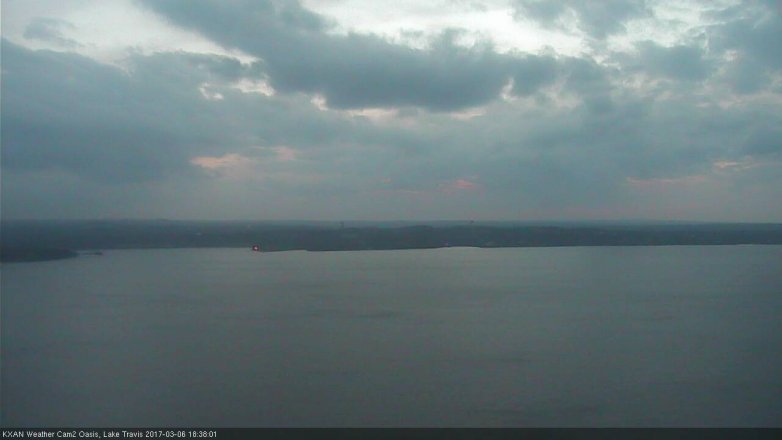 Lake Travis webcam, March 6, 2017 5:50 PM CT