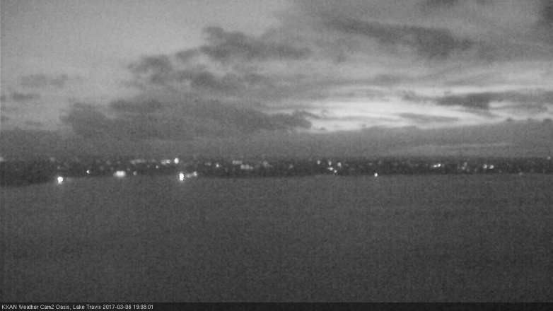 Lake Travis webcam, March 6, 2017 6:20 PM CT