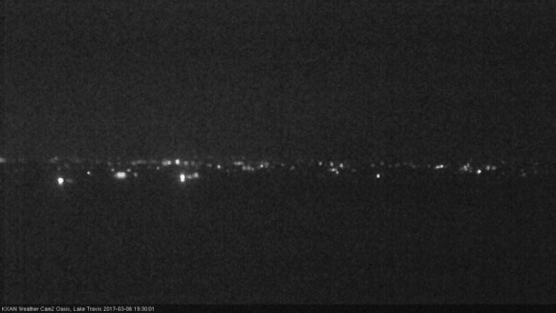 Lake Travis webcam, March 6, 2017 6:40 PM CT