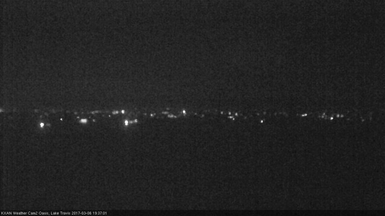 Lake Travis webcam, March 6, 2017 6:50 PM CT