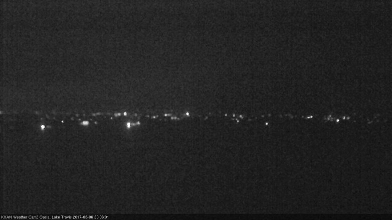 Lake Travis webcam, March 6, 2017 7:20 PM CT