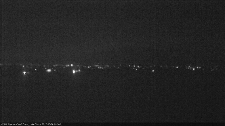 Lake Travis webcam, March 6, 2017 7:40 PM CT