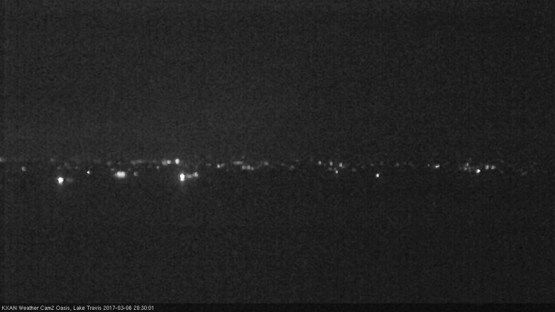 Lake Travis webcam, March 6, 2017 7:50 PM CT