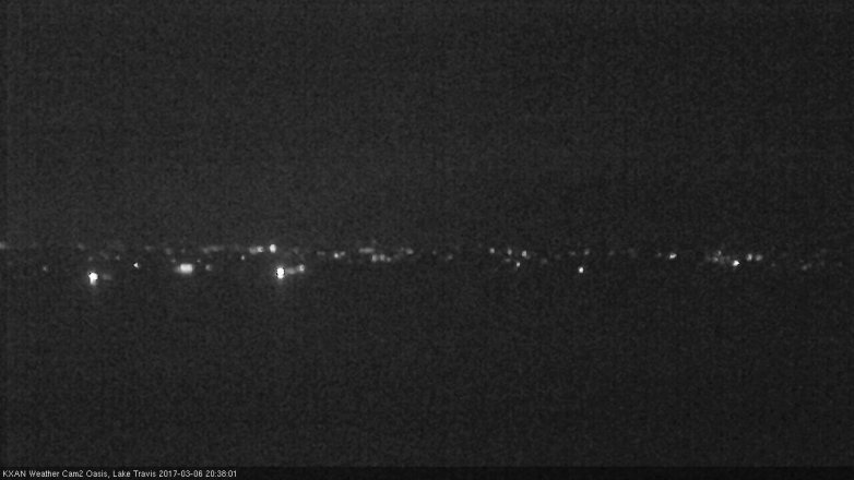 Lake Travis webcam, March 6, 2017 7:55 PM CT