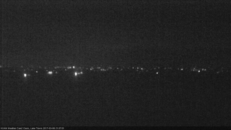 Lake Travis webcam, March 6, 2017 8:15 PM CT