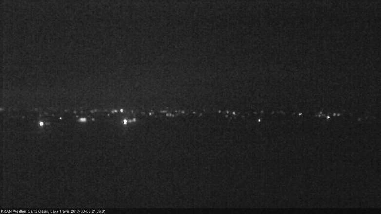 Lake Travis webcam, March 6, 2017 8:20 PM CT