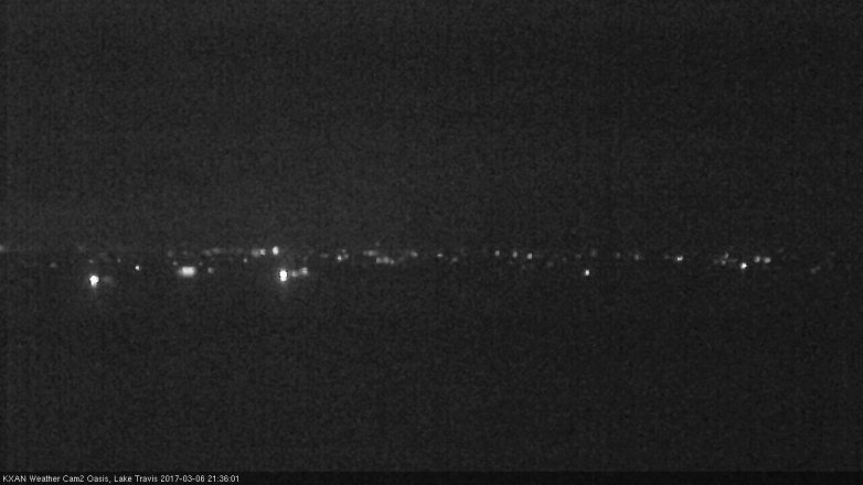 Lake Travis webcam, March 6, 2017 8:40 PM CT