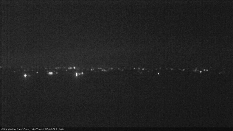 Lake Travis webcam, March 6, 2017 8:45 PM CT
