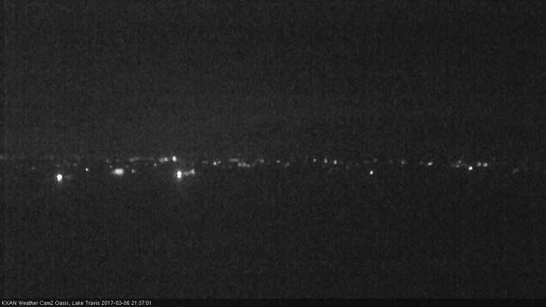 Lake Travis webcam, March 6, 2017 9:05 PM CT
