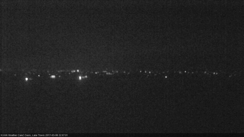Lake Travis webcam, March 6, 2017 9:35 PM CT