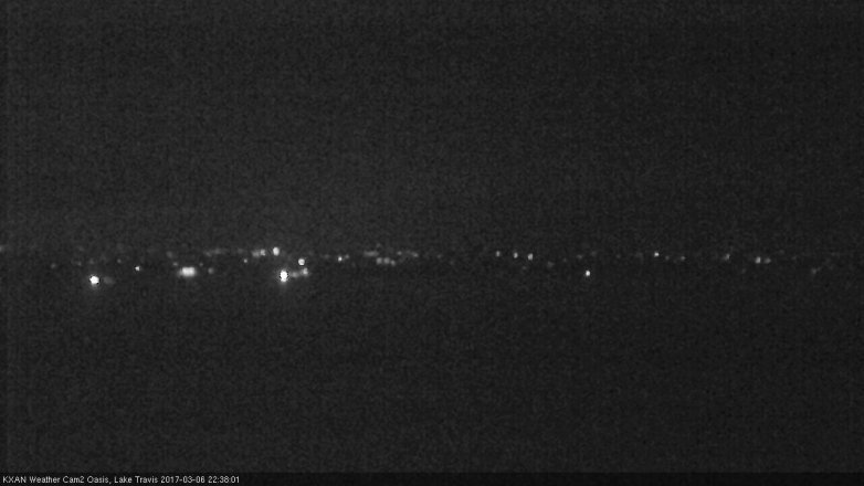 Lake Travis webcam, March 6, 2017 10:10 PM CT