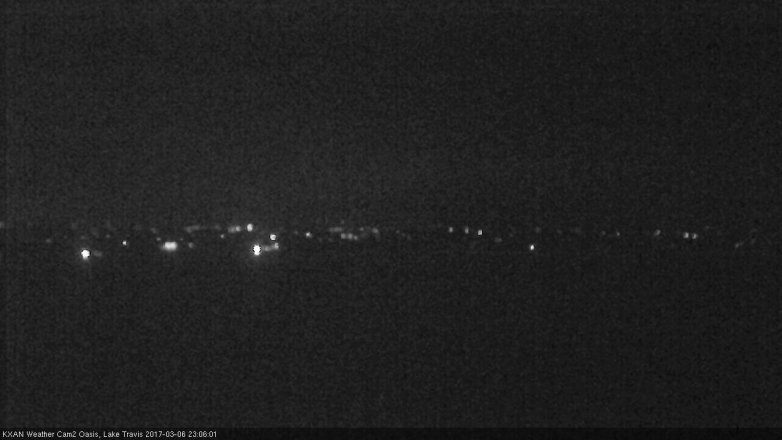 Lake Travis webcam, March 6, 2017 10:20 PM CT