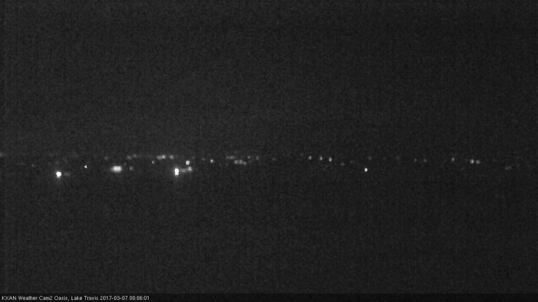 Lake Travis webcam, March 6, 2017 11:10 PM CT