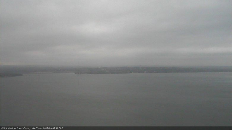 Lake Travis webcam, March 7, 2017 9:20 AM CT