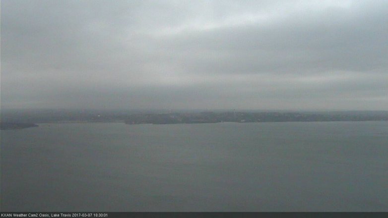 Lake Travis webcam, March 7, 2017 10:00 AM CT