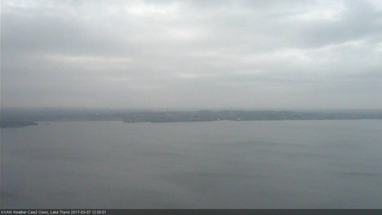 Lake Travis webcam, March 7, 2017 11:20 AM CT