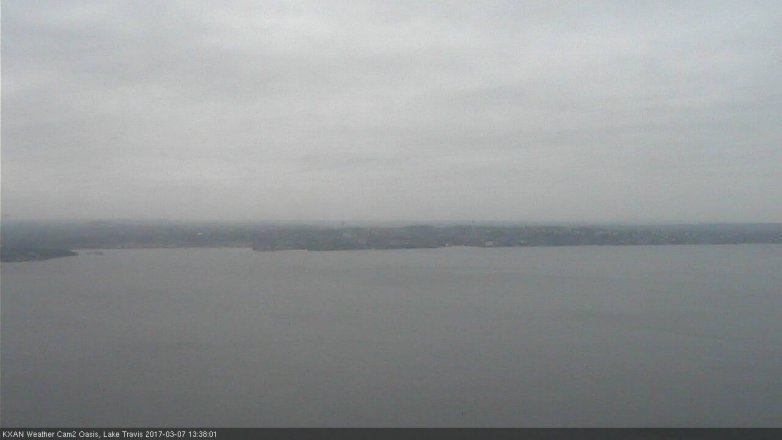 Lake Travis webcam, March 7, 2017 12:50 PM CT