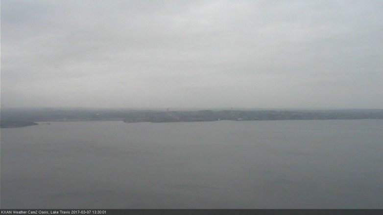 Lake Travis webcam, March 7, 2017 1:00 PM CT
