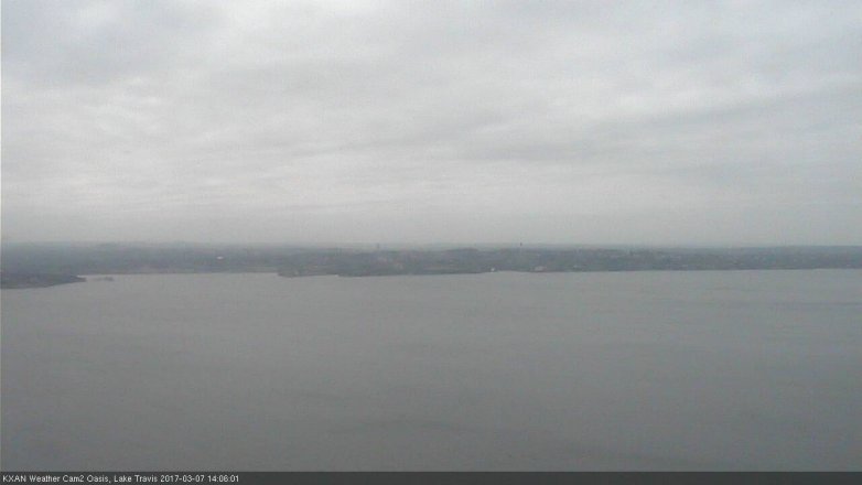 Lake Travis webcam, March 7, 2017 1:25 PM CT