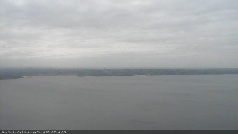 Lake Travis webcam, March 7, 2017 1:35 PM CT