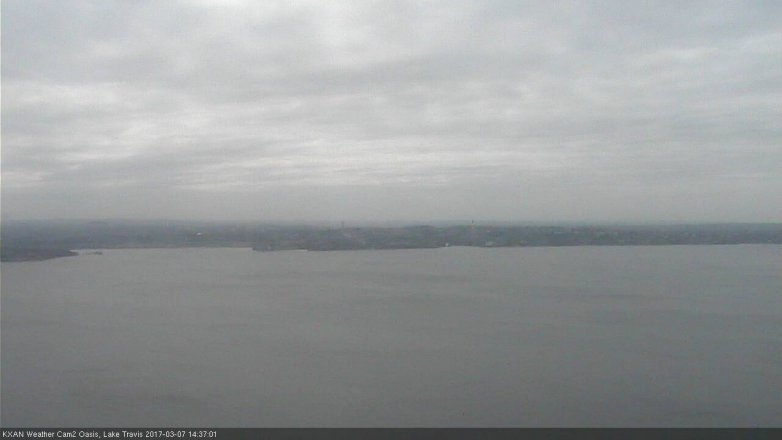 Lake Travis webcam, March 7, 2017 1:40 PM CT