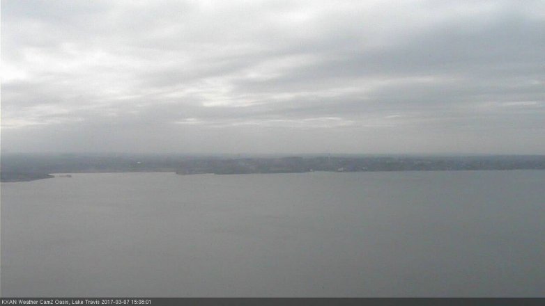 Lake Travis webcam, March 7, 2017 2:20 PM CT