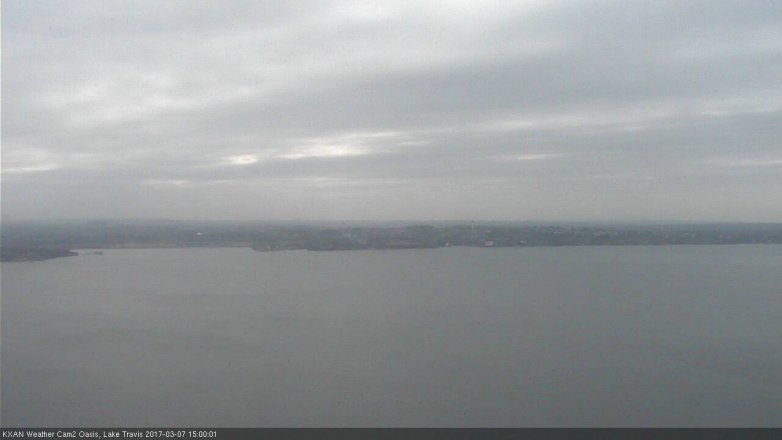 Lake Travis webcam, March 7, 2017 2:25 PM CT