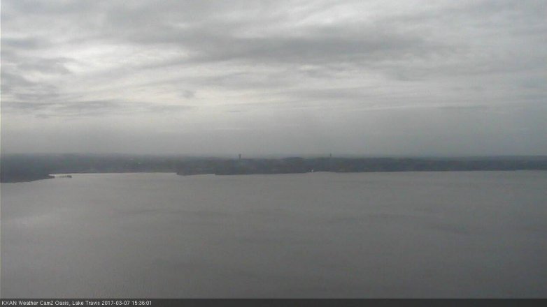 Lake Travis webcam, March 7, 2017 2:50 PM CT